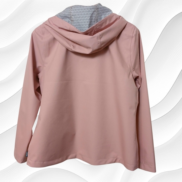 Free Country Pink Rain Jacket W/ Hood, Size XL,  UPF50+, NWT - Picture 5 of 5
